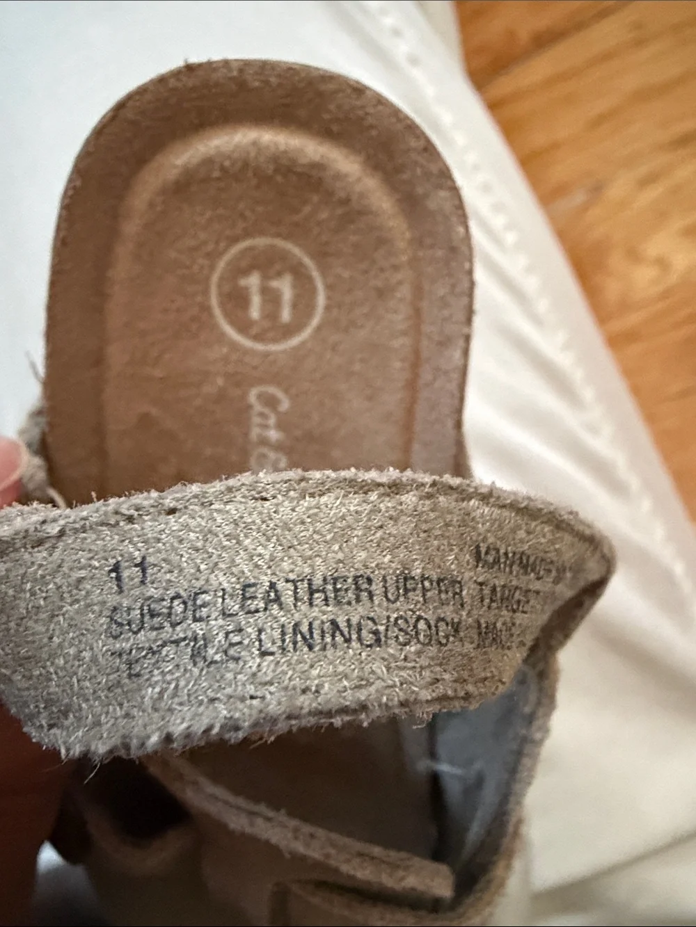 Cat & Jack Kids Taupe Suede Buckle Slip-On Shoes
